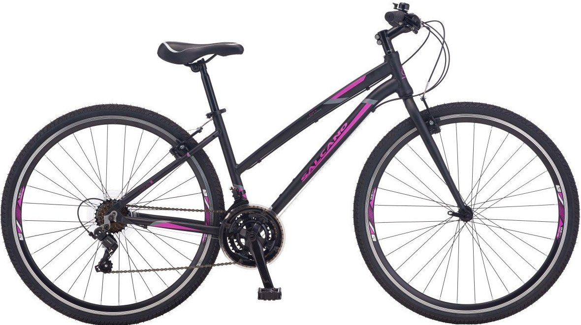 Salcano City Explorer Unisex V Fren 28 Jant Şehir Bisikleti Siyah-Mor 40 cm