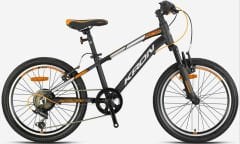 Kron XC75 20 Jant Erkek Çocuk Bisikleti Mat Siyah-Gri/Turuncu