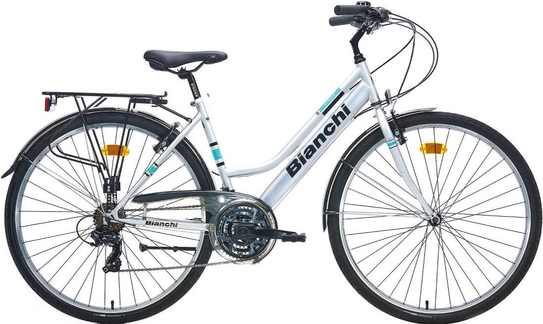 Bianchi Strada 105 28 Jant Şehir Bisikleti Gri-Turkuaz