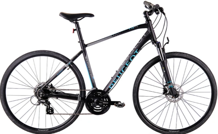 Peugeot T17 FS 28 Jant Şehir Bisikleti Siyah Yeşil 47 cm