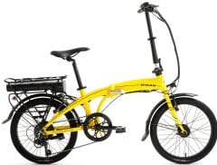 Bisan Prime Gri-Sarı Katlanır Elektrikli Bisiklet Sarı