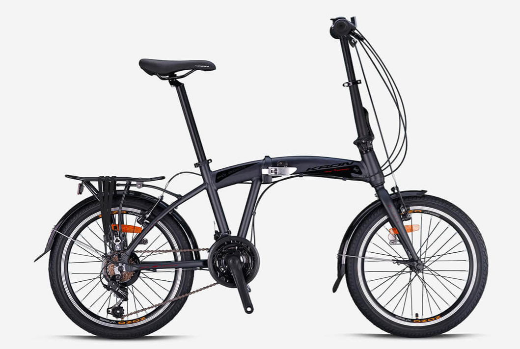 Kron FD2000 20 Jant Katlanır Bisiklet Mat Füme-Siyah-Kırmızı