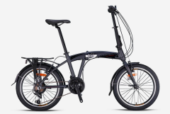 Kron FD2000 20 Jant Katlanır Bisiklet Mat Füme-Siyah-Kırmızı