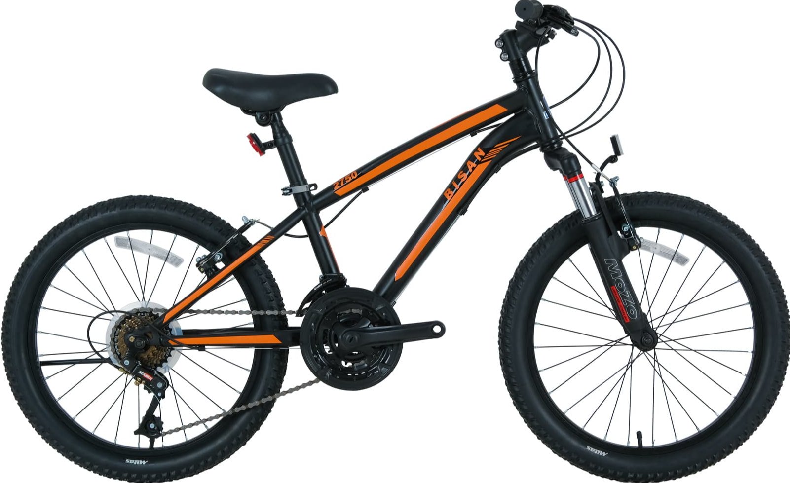 Bisan Kds2750 20 Jant Çocuk Bisikleti Mat Siyah-Turuncu