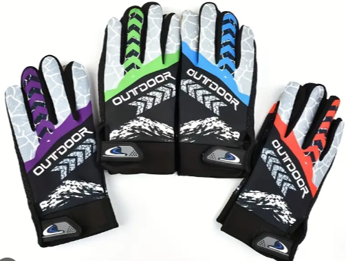 Eldiven Uzun Parmak Likralı Mor