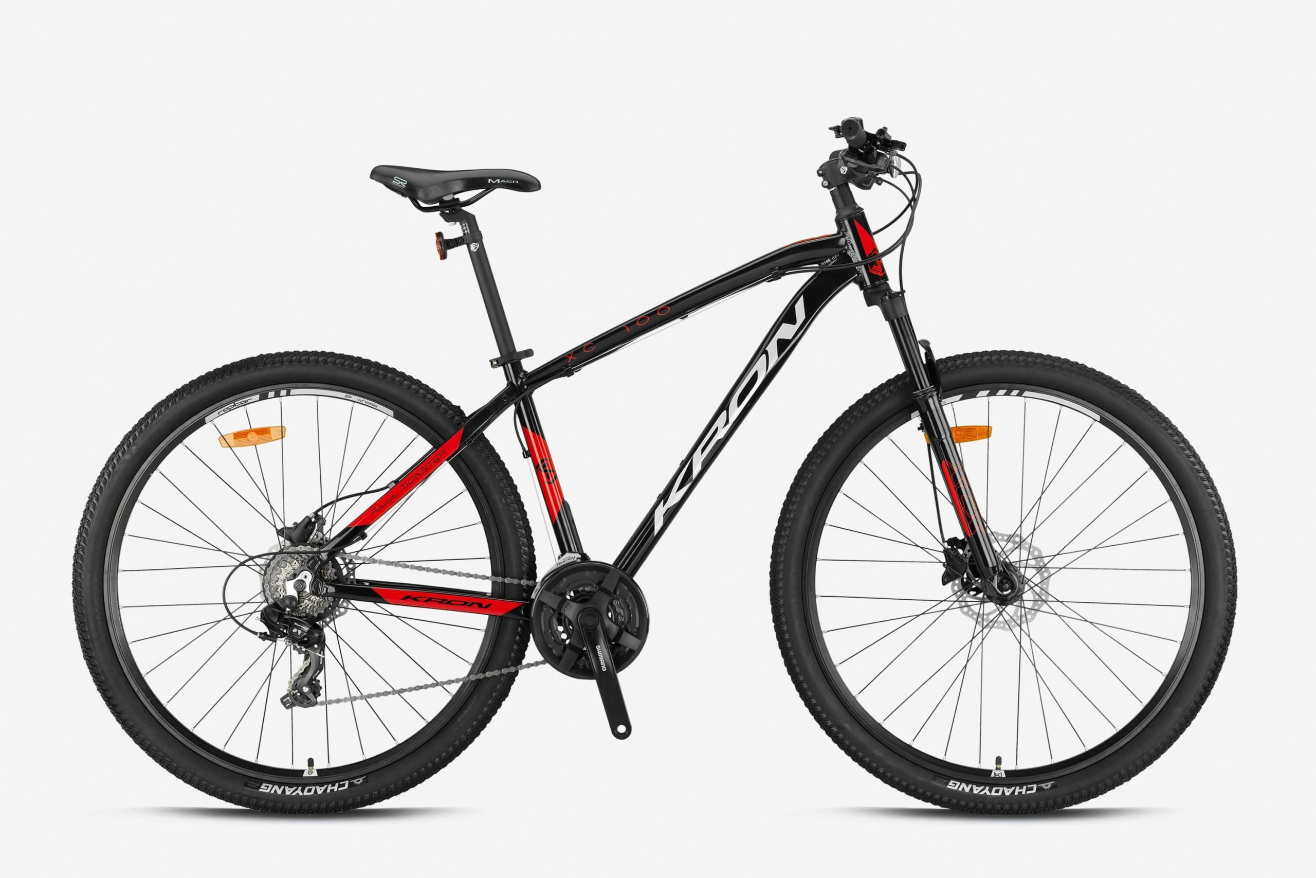 Kron XC100 Hidrolik Disk 24 Jant Dağ Bisikleti Mat Siyah-Kırmızı