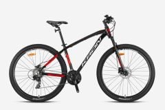 Kron XC100 Hidrolik Disk 24 Jant Dağ Bisikleti Mat Siyah-Kırmızı