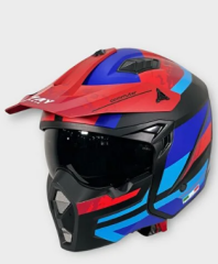 Kask Fullface X1 Seul Track Sway Siyah-Kırmızı-Mavi XXL