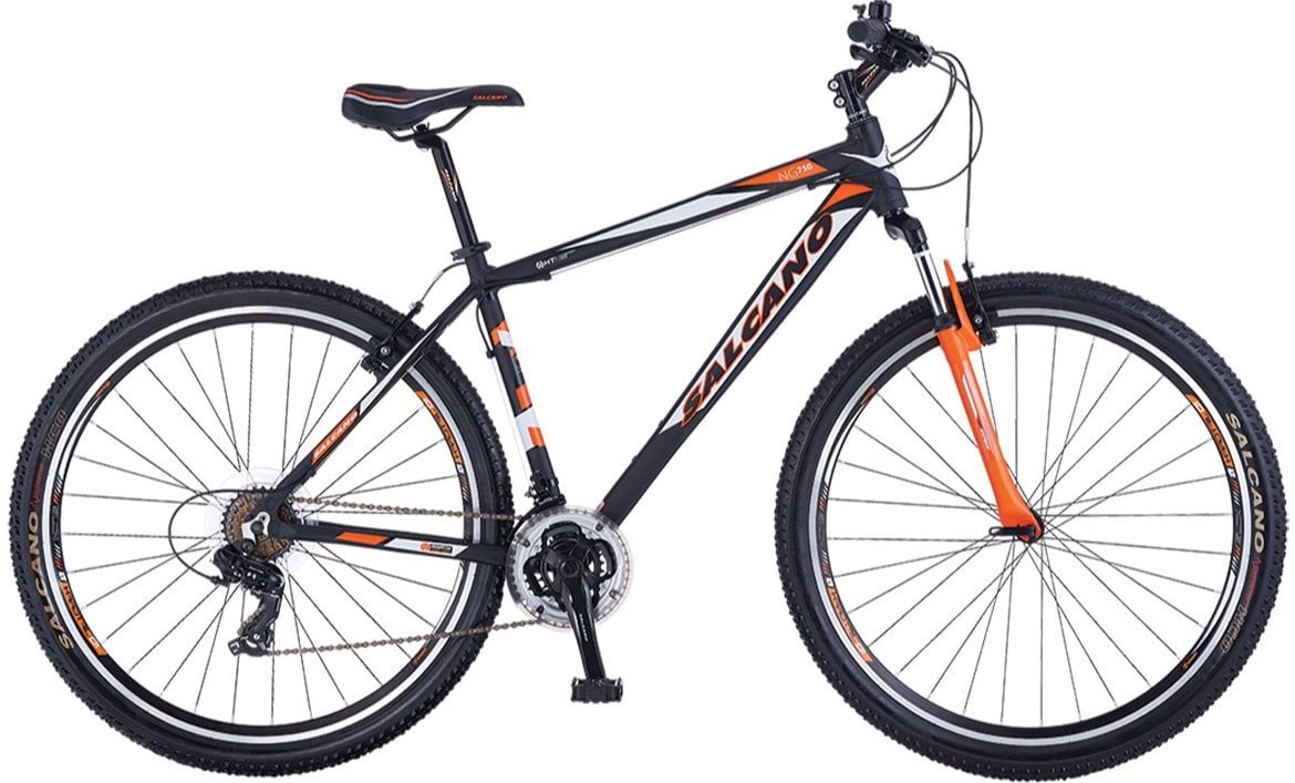 Salcano NG750 V Fren 29 Jant Dağ Bisikleti Mat Siyah-Turuncu 48 cm