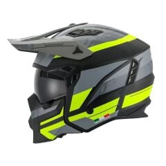 Kask Fullface X1 Seul Track Sway Gri-Siyah-Neon Yeşil XXL