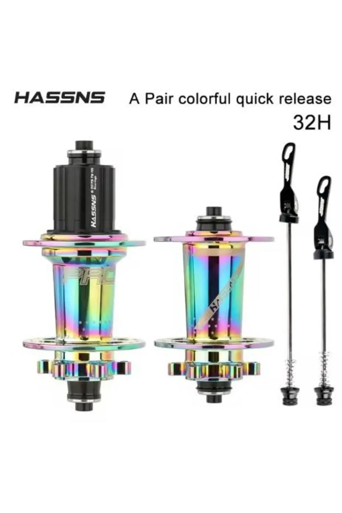 Göbek Ön-Arka Takım Disk Rulmanlı Hassns pro 7 Rainbow