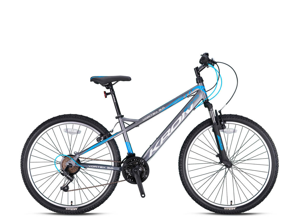 Kron Vortex 3.0 26 Jant Dağ Bisikleti Mat Füme Mavi Gri