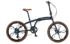 Salcano SLCN400 Hidrolik Fren 24 Jant Katlanır Bisiklet Siyah-Turkuaz