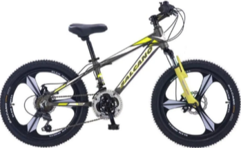 Salcano NG750 Monoblok 20 Jant Erkek Çocuk Bisikleti Gri-Beyaz/Sarı