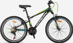 Kron XC 75 24 Jant Erkek Çocuk Bisikleti Mat Siyah/Neon Sarı