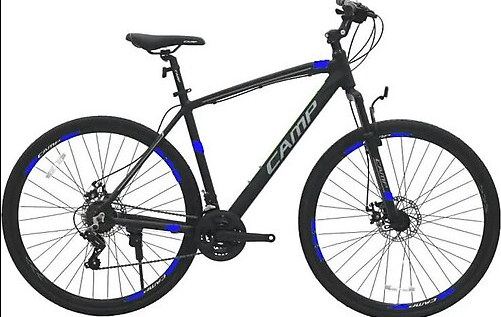 Camp Trekking Mekanik Disk 28 Jant Bisikleti Siyah-Mavi