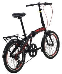 Camp Q5 20 Jant Katlanır Bisiklet Siyah-Kırmızı