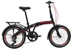 Camp Q5 20 Jant Katlanır Bisiklet Siyah-Kırmızı