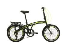 Belderia X7 20 Jant Katlanır Bisiklet Siyah-Neon Sarı
