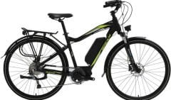 Bisan E-City 1x9 Vites Elektrikli Şehir Bisikleti Siyah-Yeşil 48 cm
