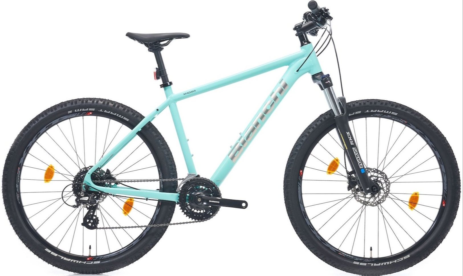Bianchi Magma Hidrolik Fren 24 Vites Altus 27.5 Jant Dağ Bisikleti Celeste-Gümüş 38 cm