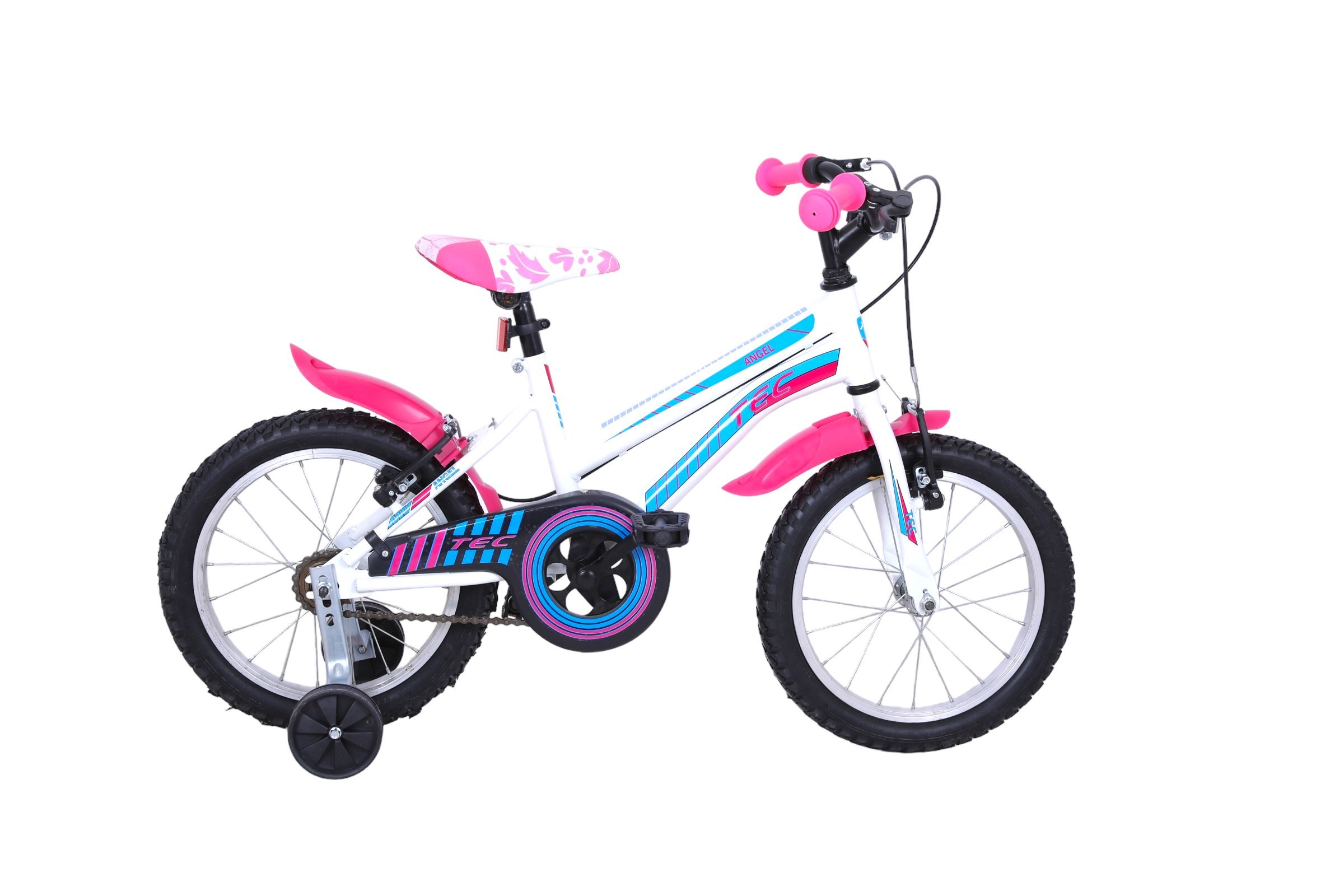 Tec Angel 16 Jant Çocuk Bisikleti Beyaz-Pembe