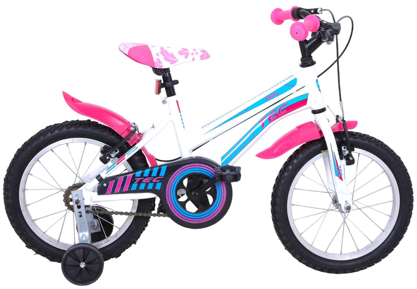 Tec Angel 16 Jant Çocuk Bisikleti Beyaz-Pembe