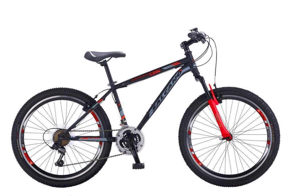 Salcano Lion V Fren 26 Jant Dağ Bisikleti Siyah-Kırmızı