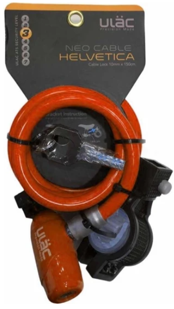 Kilit 150cx10mm Kırmızı Helvetica Ulac