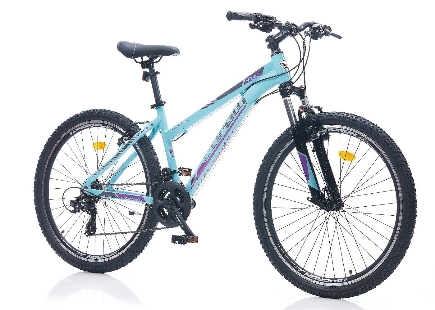 Corelli Via Lady 1.0 26 Jant Dağ Bisikleti Turkuaz-Mor