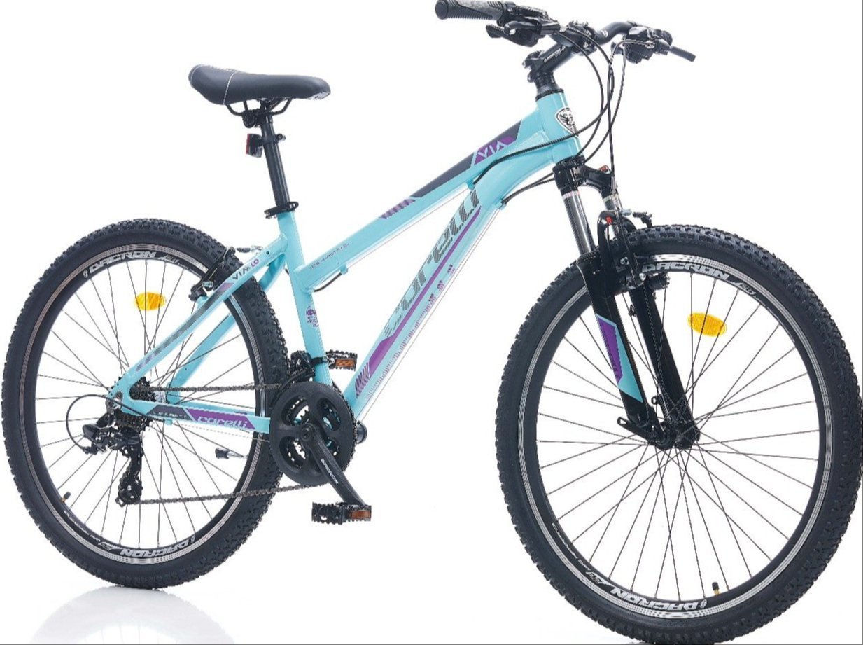 Corelli Via Lady 1.0 26 Jant Dağ Bisikleti Turkuaz-Mor