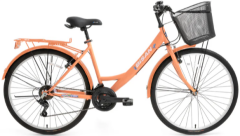 Bisan Lotus 26 Jant Şehir Bisikleti Mercan 44 cm