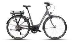 Carraro E-Power Ltd Unisex Elektikli Sehir Bisikleti 45cm Mat Antrasit-Gümüş