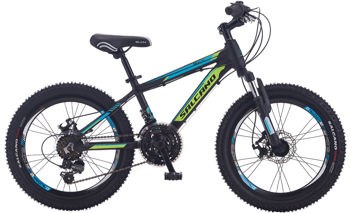 Salcano NG650 20 Md Disk Fren 20 Jant Erkek Çocuk Bisikleti Mat Siyah/Sarı-Turkuaz