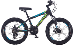 Salcano NG650 20 Md Disk Fren 20 Jant Erkek Çocuk Bisikleti Mat Siyah/Sarı-Turkuaz