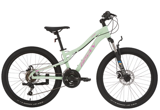 Bisan Kdx2800 Disk Fren 24 Jant Çocuk Bisikleti Mint Yeşil