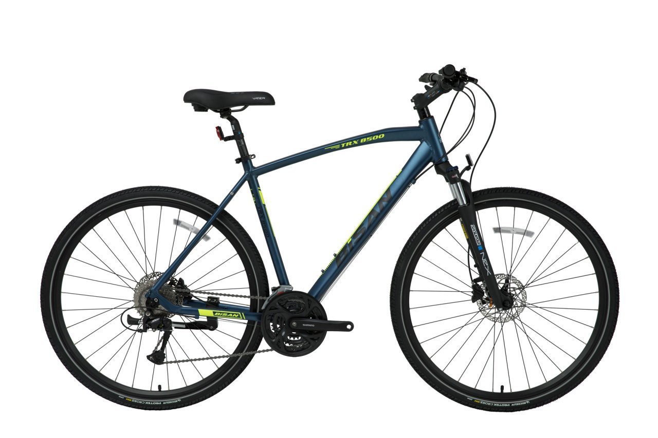 Bisan Trx8500 28 Jant Şehir Bisikleti Parlak Gri-Sarı 56 cm