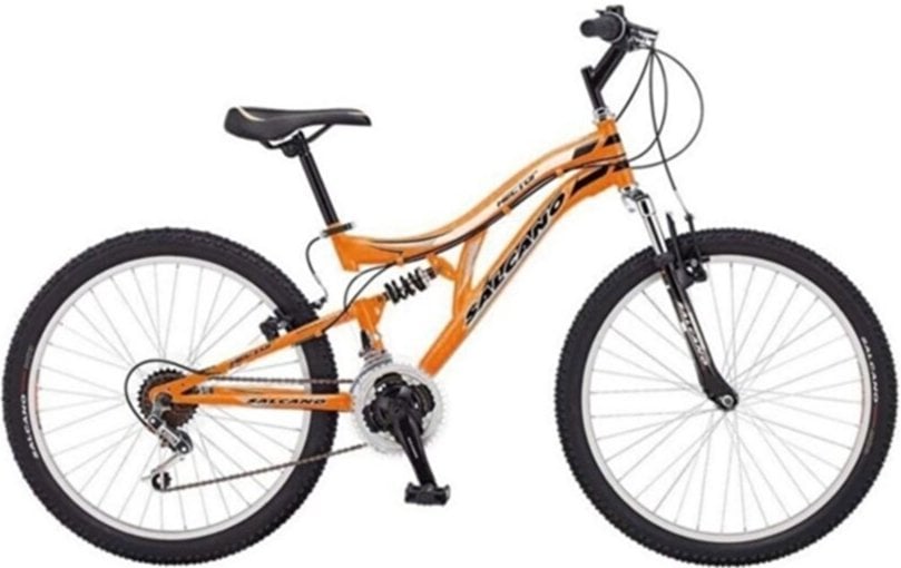 Salcano Hector V Fren 24 Jant Dağ Bisikleti Siyah-Turuncu-Beyaz