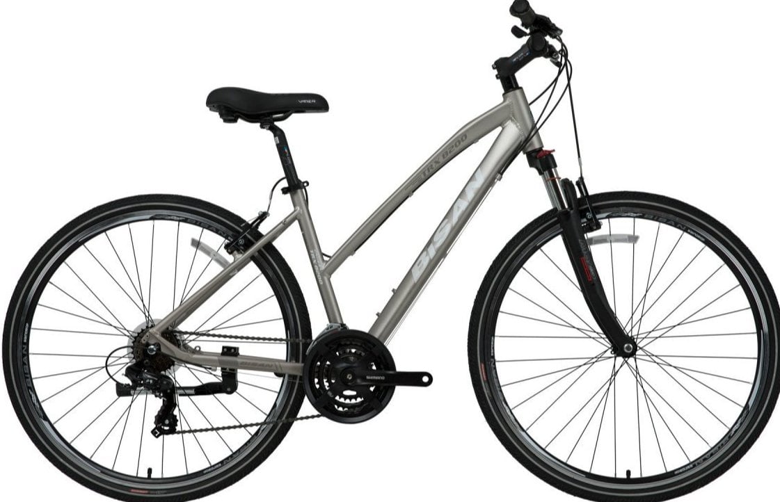 Bisan Trx 8200 28 Jant Şehir Bisikleti Gri-Beyaz 45 cm