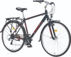 Corelli Forista 28 Jant Şehir Bisikleti Siyah-Kırmızı 46 cm