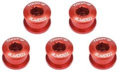 Aynakol Vidası  Alüminyum 5'li Kırmızı