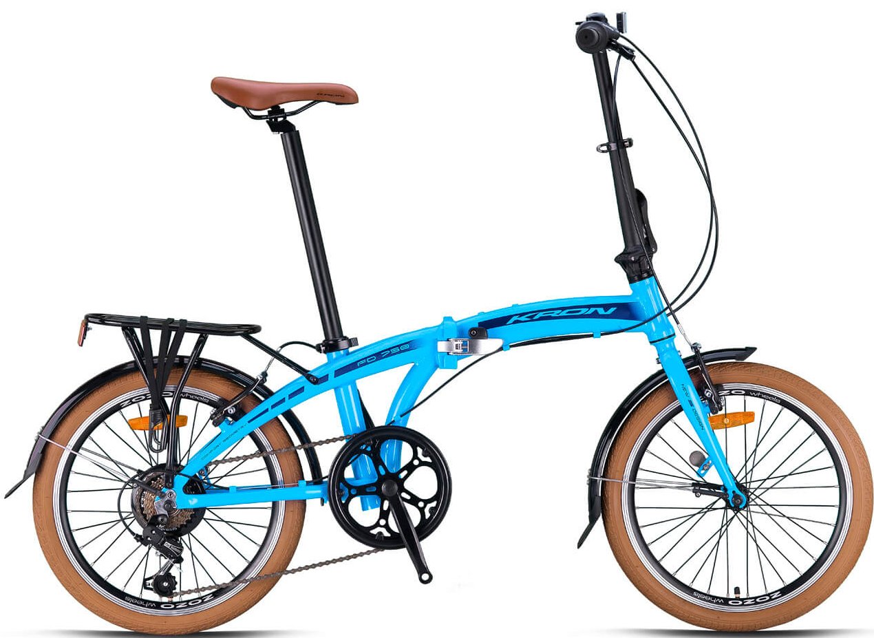 Kron Fd750 20 Jant Katlanır Bisiklet Mavi Siyah