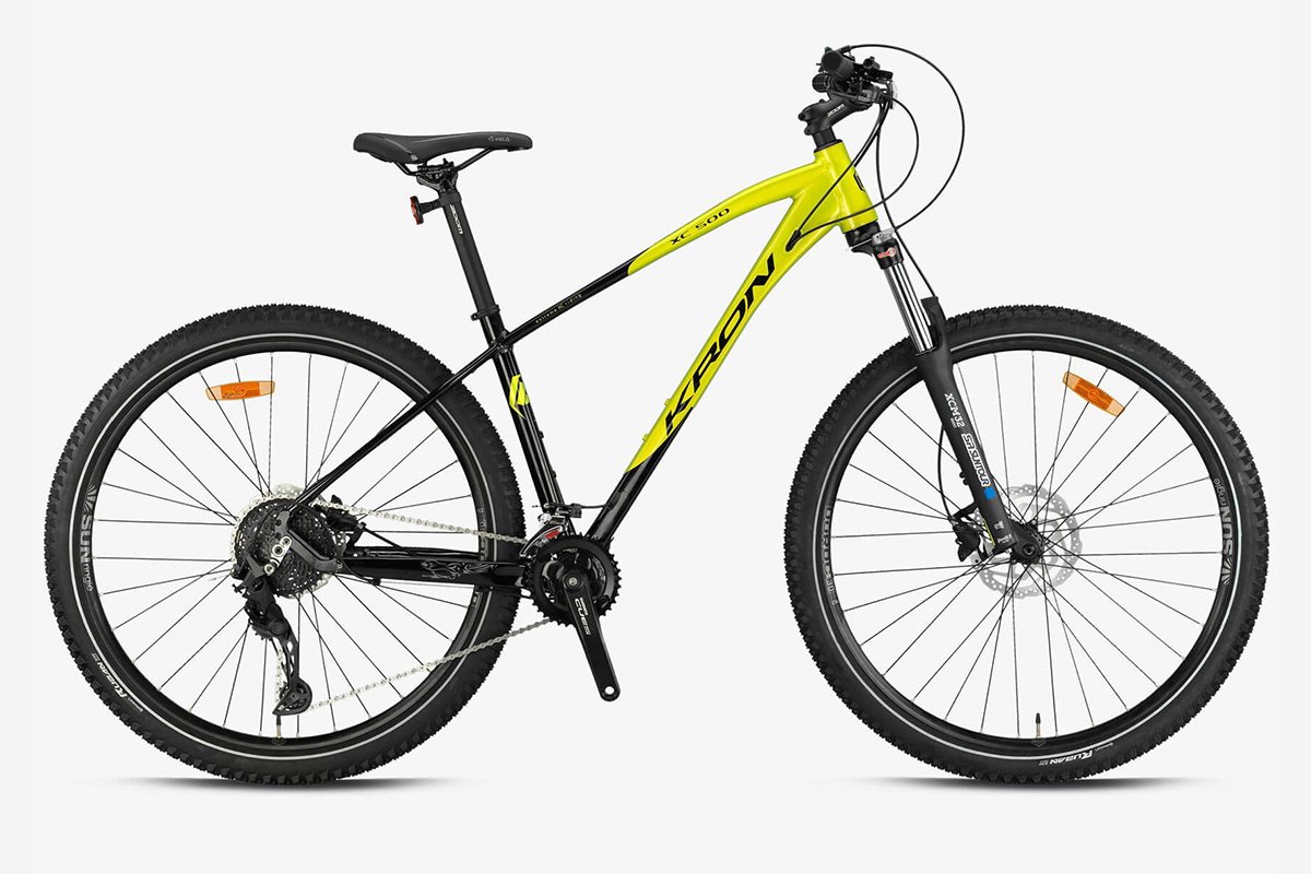 Kron XC 500 Hidrolik Fren 20 Vites Cues 29 Jant Dağ Bisikleti Mat Siyah-Sarı 43 cm