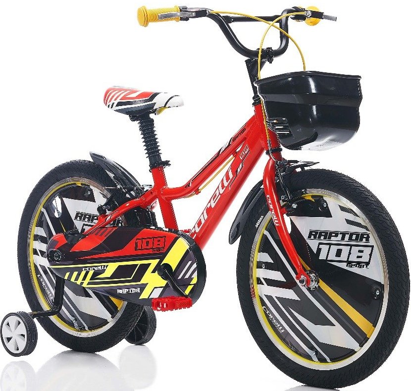 Corelli Raptor 16 Jant Bisiklet Kırmızı-Siyah