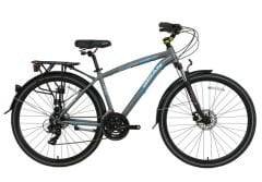 Bisan Ctx6400 Comfortline 28 Jant Şehir Bisikleti Gri-Yeşil 52 cm