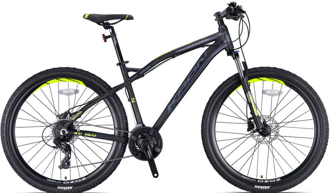 Kron XC 150 Hidrolik Fren 27.5 Jant Dağ Bisikleti Mat Siyah-Neon Sarı 43 cm