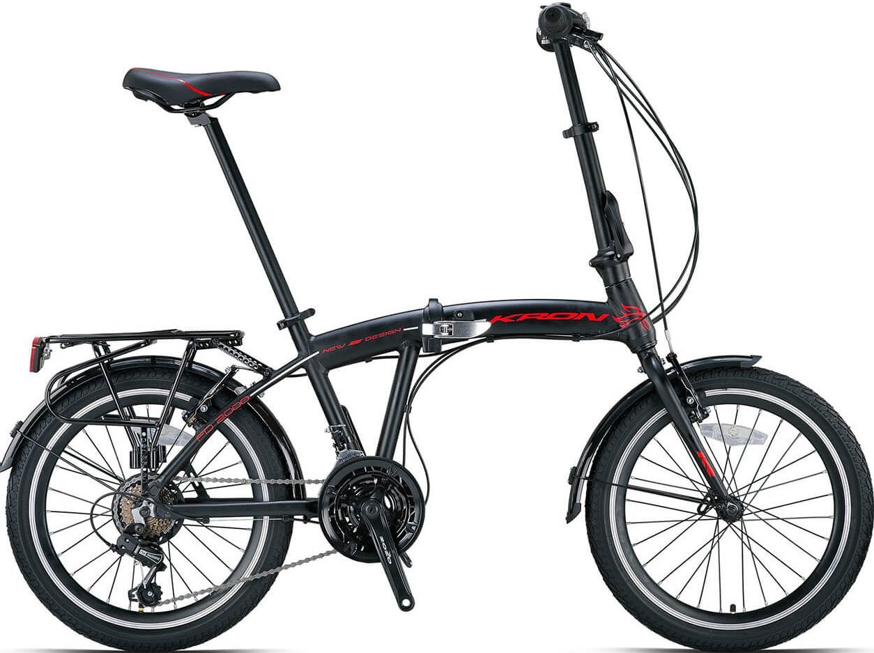 Kron FD2000 20 Jant Katlanır Bisiklet Siyah-Kahverengi