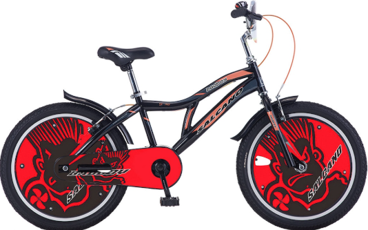 Salcano BadBoy 20 Jant Erkek Çocuk Bisikleti Siyah-Kırmızı-Beyaz
