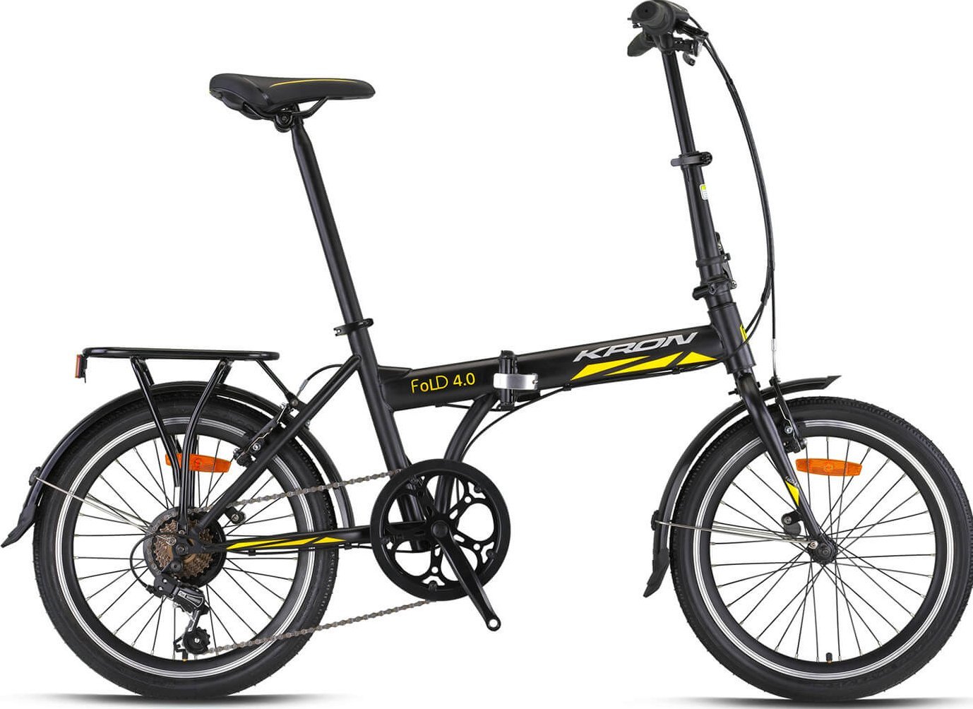 Kron Fold 4.0 20 Jant Katlanır Bisiklet Siyah-Sarı