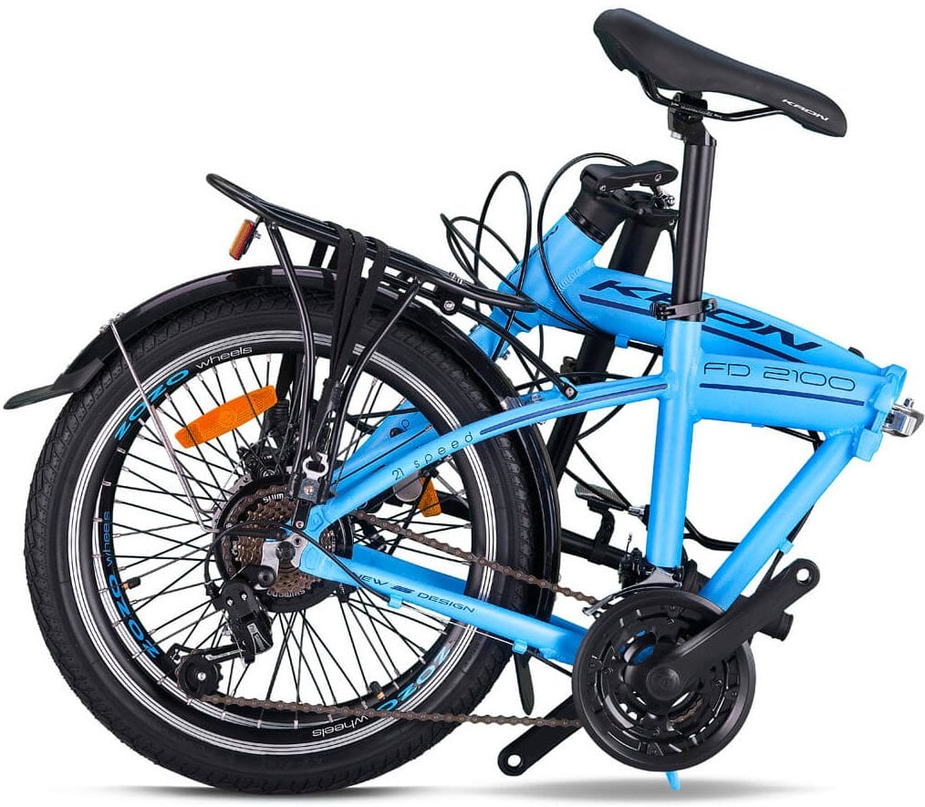 Kron FD2100 Disk Fren 20 Jant Katlanır Bisiklet Açık Mavi - Siyah